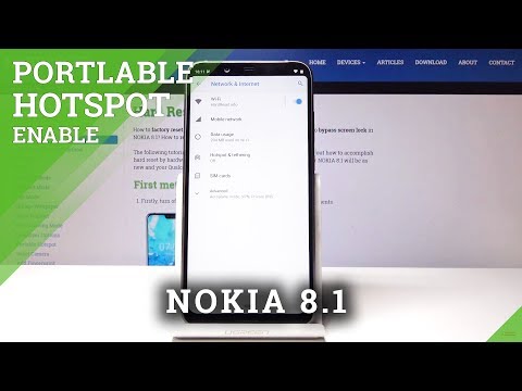 How to Activate Portable Hotspot in NOKIA 8.1 - Share Wi-Fi