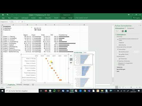 IT Excel Gantt Diagramm