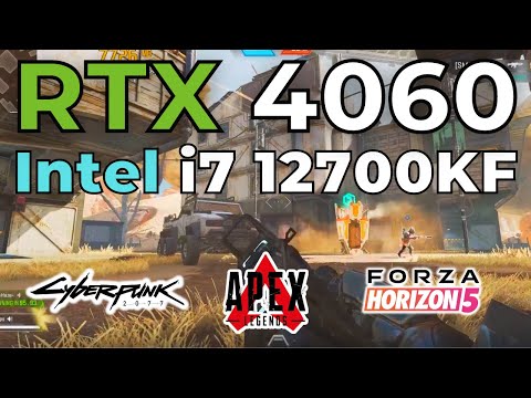 Intel i7 12700KF + RTX 4060 Gaming Benchmarks - High Settings