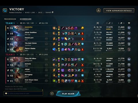 Back to Master promos! Urgot Vs Gangplank. (no talking) 97/88