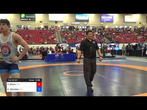 2018 Marine Corps US Open/UWW Junior Freestyle 74 Con 32 #2 - Trevor Elfvin (PRTC) Vs. Evan DeLuis