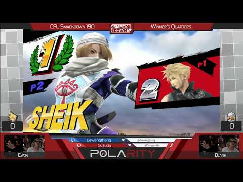 CFL Smackdown 190 Smash 4 - Ewok (Cloud) vs Blank (Sheik) - Winners Quarters