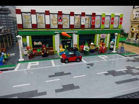 Lego Stadt Update Folge 83 Der Parkplatz vom Supermarkt, Straßenarbeiten und neue Sig Fig zieht ein