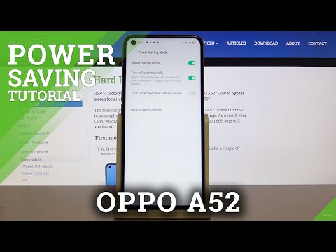 How to Use Power Saving Mode on OPPO A52 – Save Battery Charge