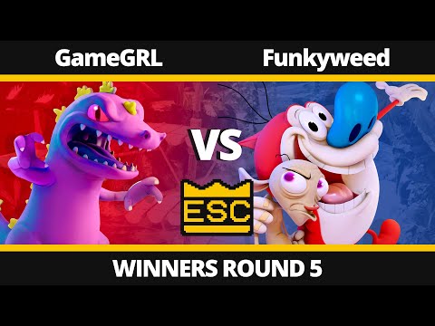 ESC 17 Winners Round 5 - GameGRL (Reptar) Vs. Funkyweed (Ren & Stimpy) - Nickelodeon All-Star Brawl