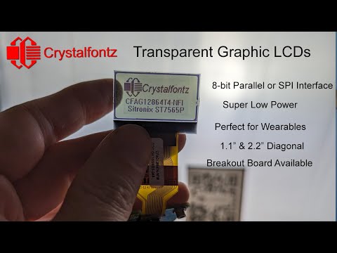 Video demonstration of our 2 transparent LCD modules.