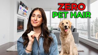 Clean Pet Hair for GOOD! How to Clean Up After Your Pets!