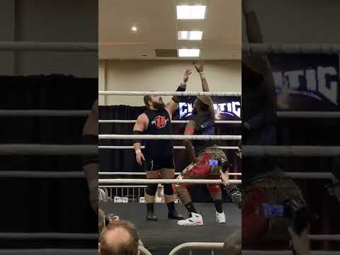 Danny Miles and Armani Kayos test of strength (Chaotic Wrestling) #shorts