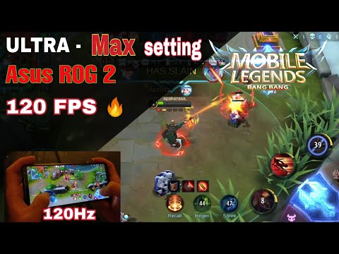 Ultra Graphics Mobile Legend with 120Fps / test on Rog phone 2 gameplay