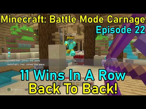 Minecraft: Battle Mode Carnage |Episode 22| The Mythical 11 Win WinStreak!
