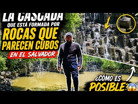 Una cascada en forma de CUBOS en San Vicente El Salvador 