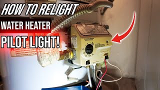 How To Relight A Gas Water Heater Pilot Light | Easy Home DIY!