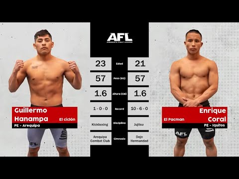 AFL 2 | Cartelera Estelar | Guillermo Hanampa VS Enrique Coral | Arequipa vs Iquitos