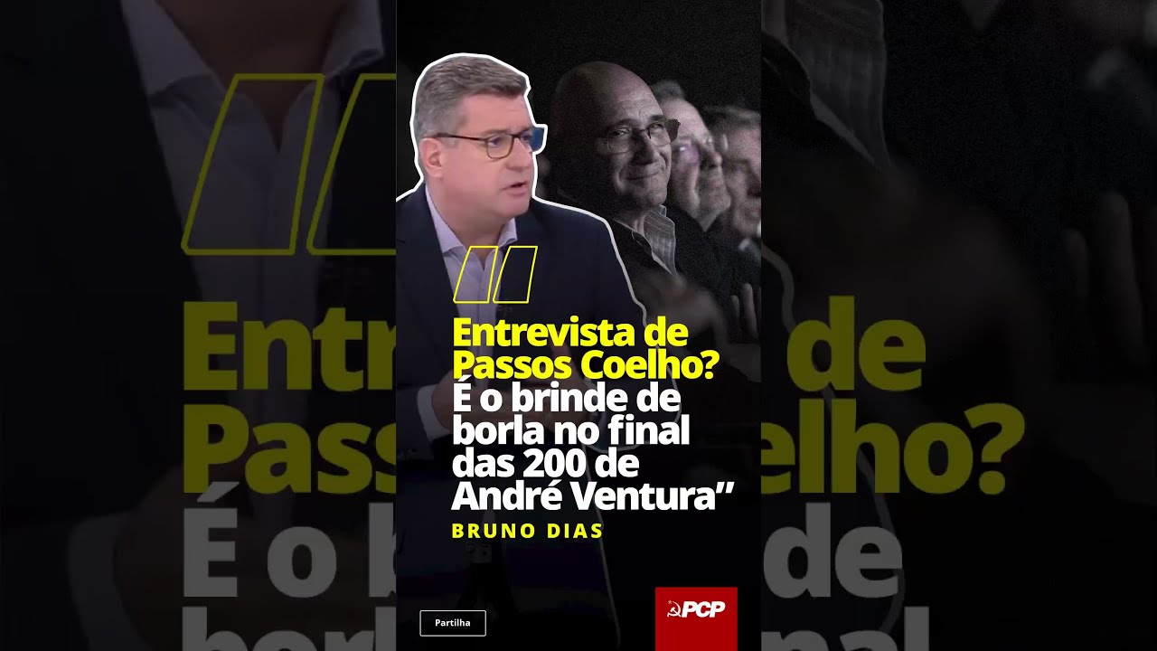 Entrevista a Passos Coelho? É o brinde ao final das 200 de André Ventura