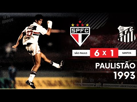 São Paulo 6x1 Santos - Melhores Momentos | Goleada Histórica no Paulistão 1993