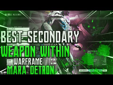 THE BEST SECONDARY WEAPON IN WARFRAME | THE MARA DETRON