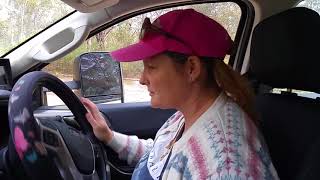 Cindy driving to Big Rocky (Sep 2017)