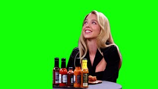 Sydney Sweeney "yes, I do" Hot Ones green screen