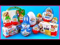 Unboxing Kinder Surprise Eggs Over 15 Different Eggs With Asmr Sounds