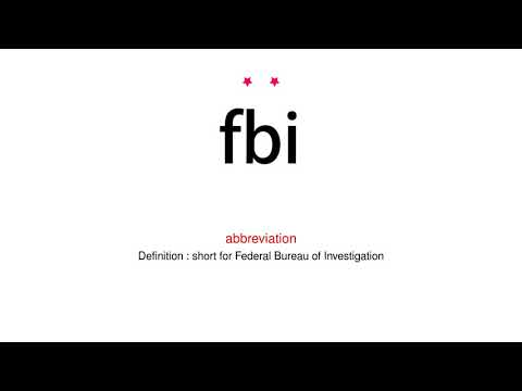 How to pronounce fbi - Vocab Today