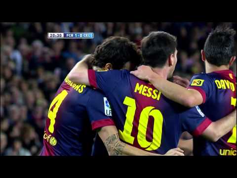 La Liga | Gol de Adriano (1-0) en el FC Barcelona - Celta de Vigo | 03-11-2012 | J10