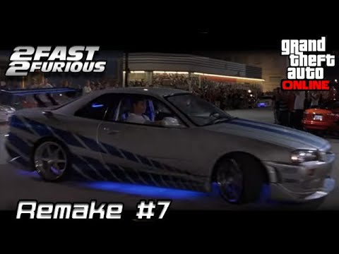 2 Fast 2 Furious Car Remake - Brian O'Conor's 1999 Skyline GT-R R34 (GTA Online Elegy Retro Custom)