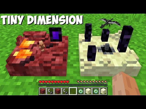 HOW to FOUND TINY DIMENSION in Minecraft ? SMALLEST NETHER and END WORLD !