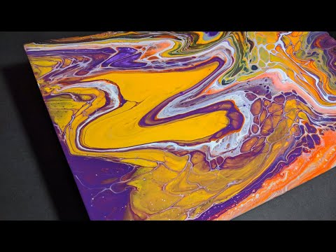 EASY | OPEN CUP ACRYLIC POUR | CANDICE COLOR ART Masking Tape Technique