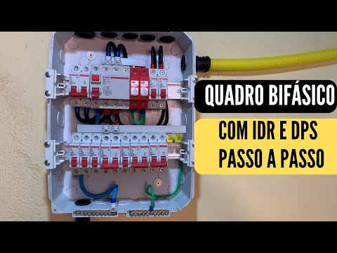 Como montar um quadro bifásico com idr e dps . Passo a passo .
