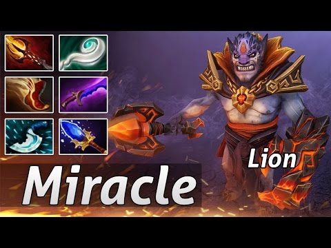 Miracle Lion Hard Game - Dota 2 Epic Moments