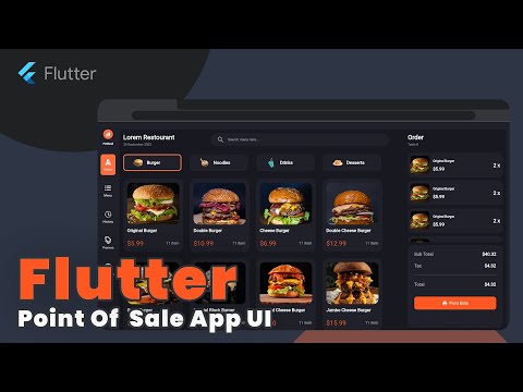 Point Of Sale App  | Flutter UI - Speed Code