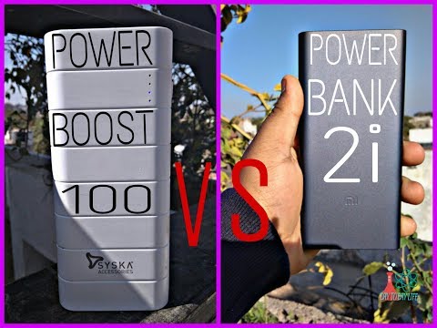 Mi power bank 2i vs syska power boost 100