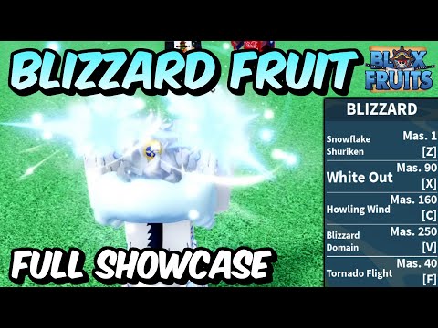 NEW Blizzard Fruit FULL SHOWCASE! | Blox Fruits Blizzard Fruit Full Showcase & Review