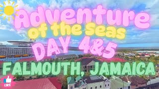 Adventure of the Seas Cruise Day 4 & 5: Falmouth Jamaica port day, ice show & balcony room tour