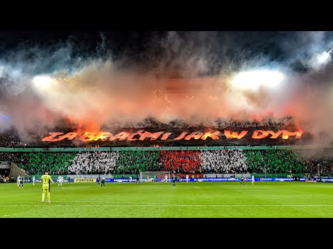 Za Braćmi jak w dym - oprawa na meczu Legia - Radomiak