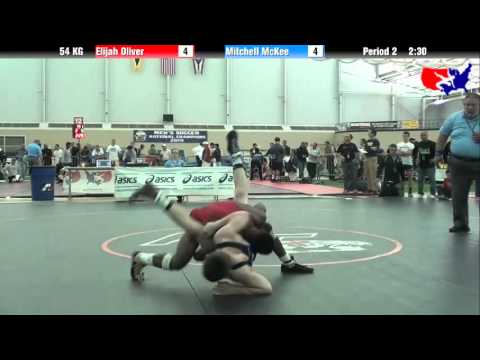 Elijah Oliver vs. Mitchell McKee at 2013 FILA Cadet Nationals - FS