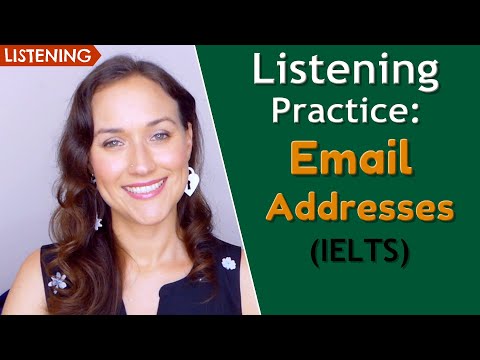 Email Addresses (IELTS) | English Listening Practice