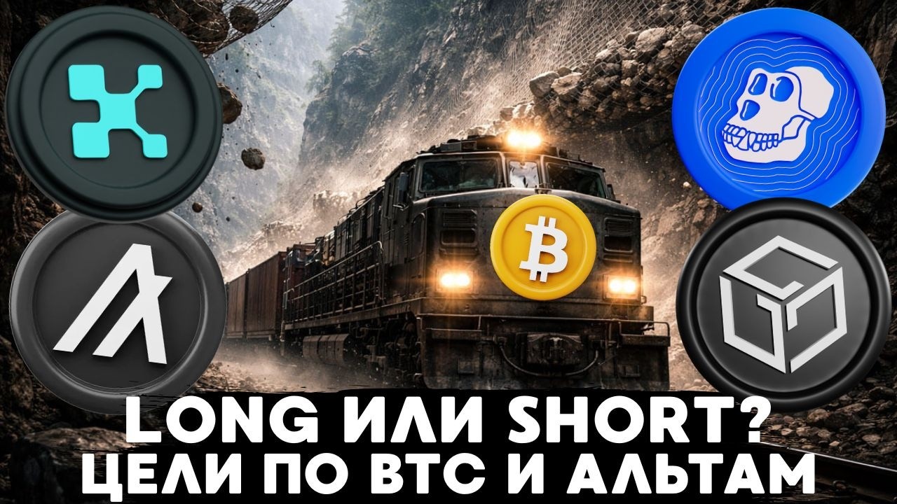 ЦЕЛИ РОСТА BTC, SHORT ALGO И KAITO ОТ КАКИХ ЦЕН? LONG APE И GALA!?