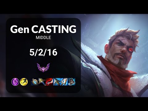 Gen Casting Jayce vs Ekko MIDDLE - KR MASTER Patch 13.14