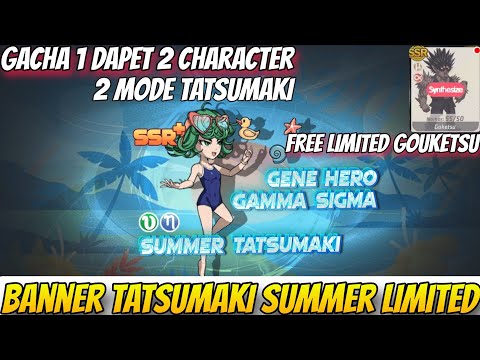 AKHIRNYA GACHA TATSUMAKI SSR+🔥, FREE CLA GOUKETSU, WAJIB GACHA - OPM One Hit One Kill