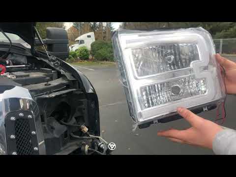 #HeadlightAssembly for 2005-2007 Ford F250 F350 F450 F550 Super Duty & 05 Excursion #Headlamps