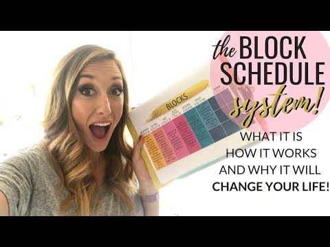The "Block Schedule" System - LIFE CHANGING productivity hack! Video