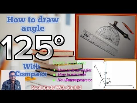 How to construct 125 Degree angle with compass.........