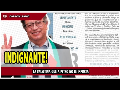 ¡INDIGNANTE! 📢 La Palestina que a Petro no le importa