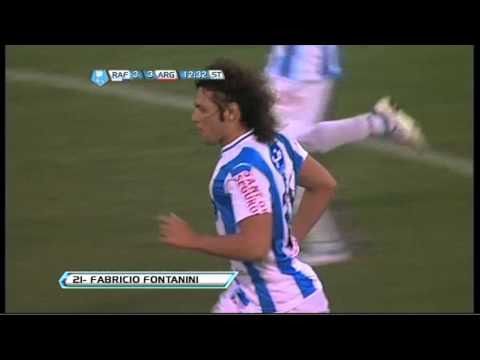 Gol de Fontanini. Rafaela 3 - Argentinos 3. Torneo Inicial 2012. Fecha 9. Fútbol Para Todos