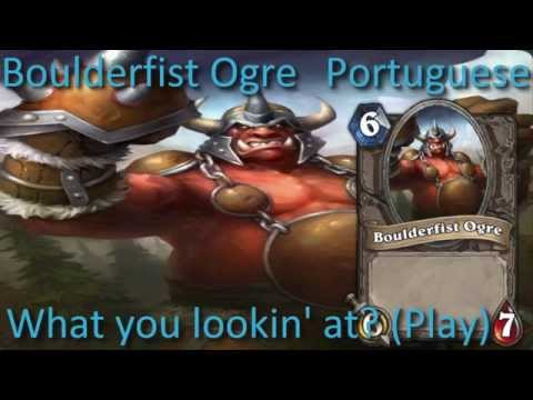 Boulderfist Ogre card sounds in 12 languages -Hearthstone✔
