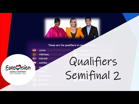 Eurovision 2021 I Votingsimulation Semifinal 2 - Qualifiers
