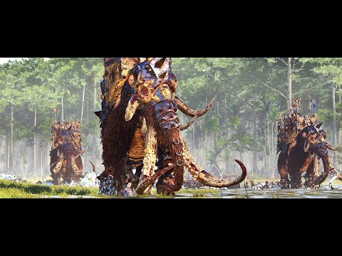 Battle at Aymara Swamps - NORSCA vs LIZARDMEN - Warhammer Cinematic Battle