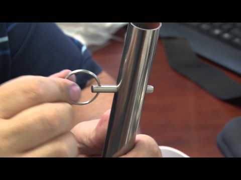 Part of a video titled Quick Pin - Stainless Steel Ball Detent Pin - YouTube