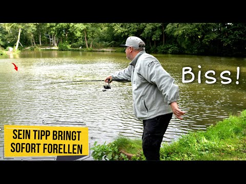 Von 0 auf 100 am Forellenteich. Diese Montage funktioniert sofort ! Angelparadies Burgdorf